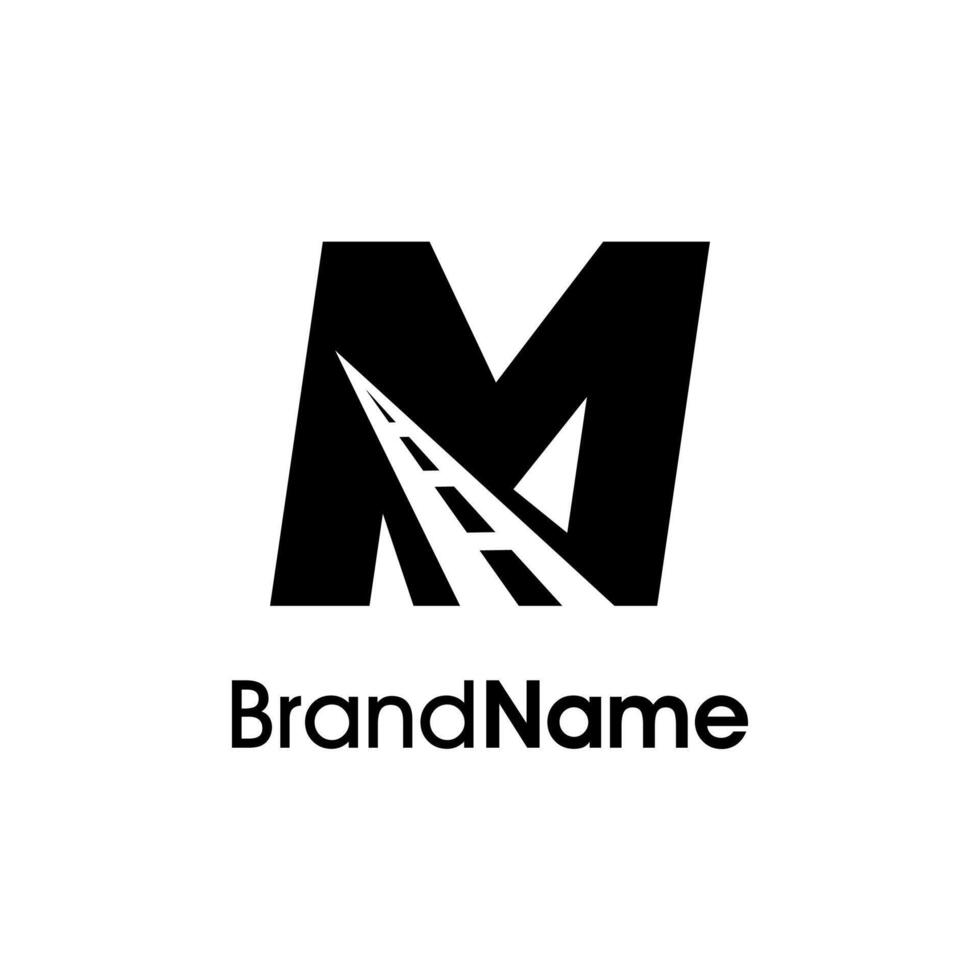 Minimalist Initial M Way Logo vector