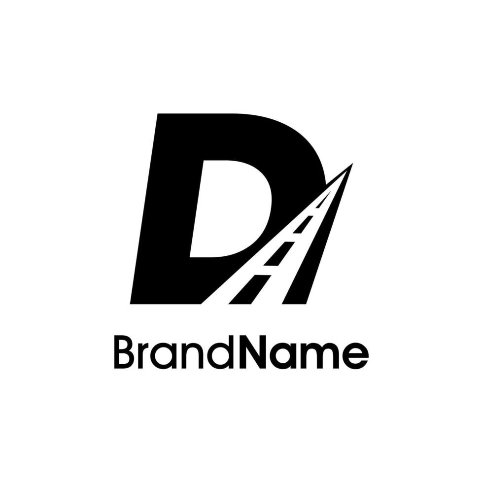 Minimalist Initial D Way Logo vector