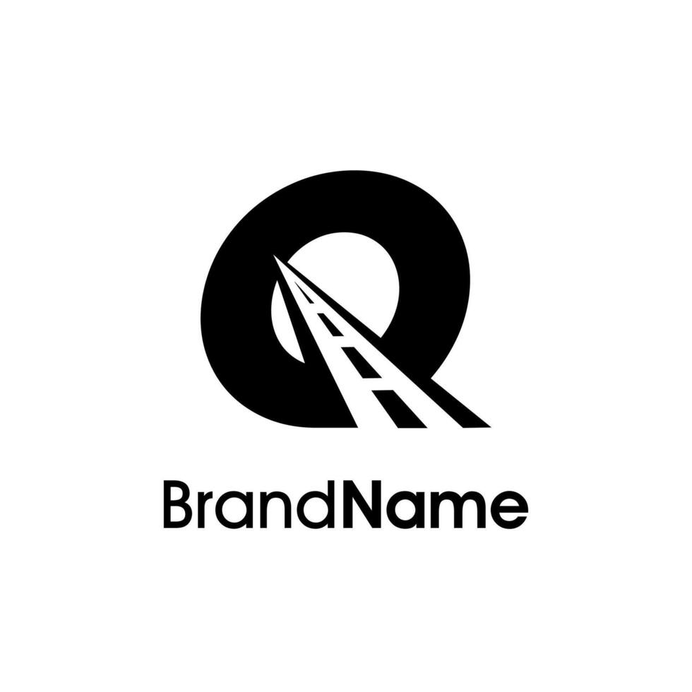 Minimalist Initial Q Way Logo vector