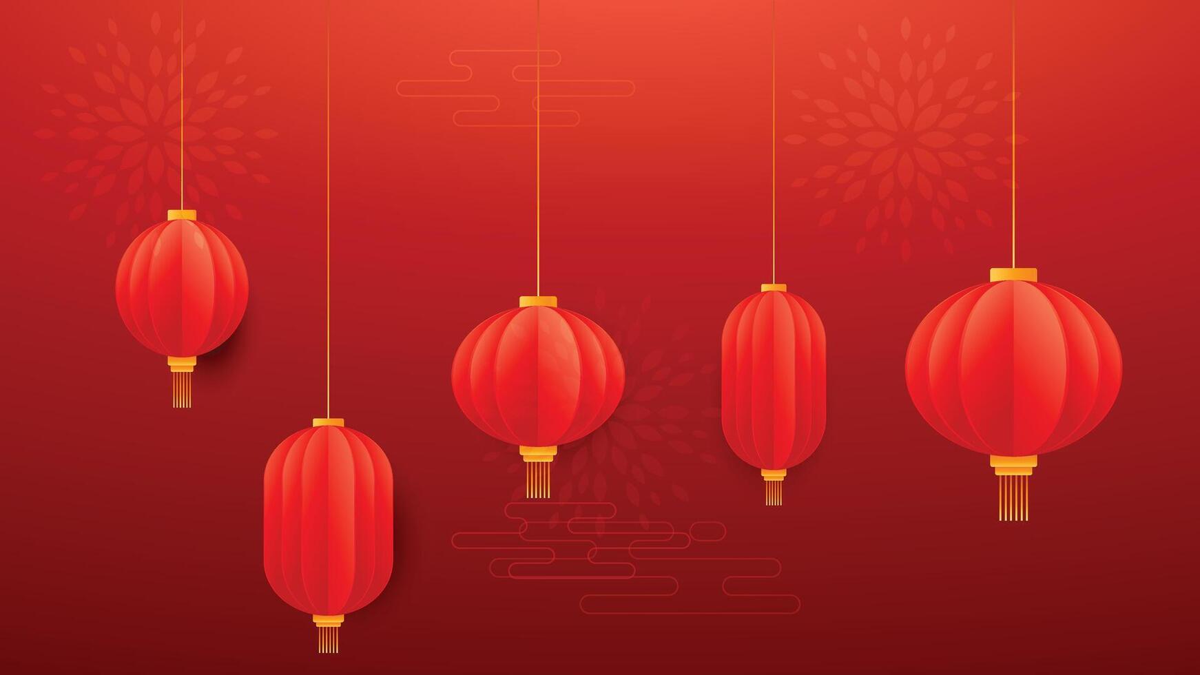 Chinese abstract oriental and traditional decoration illustration background vector
