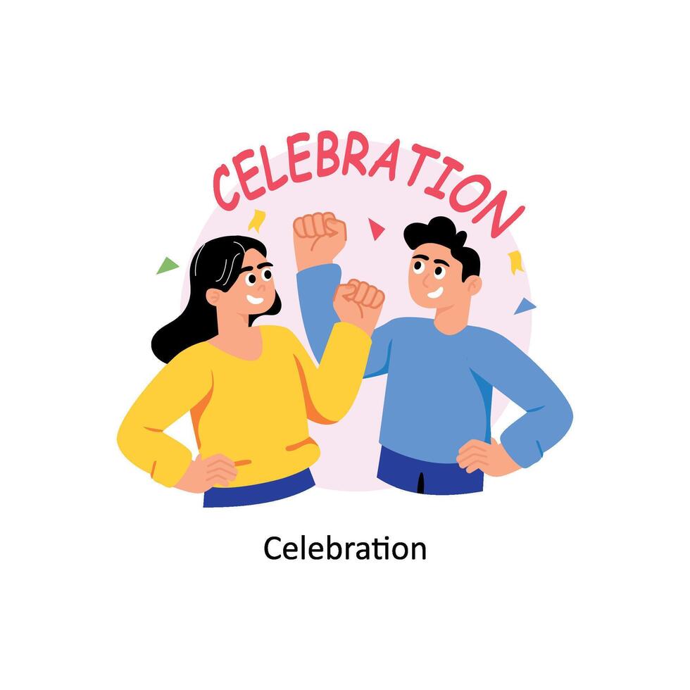 Celebration concepts style illustration. EPS 10 File vector