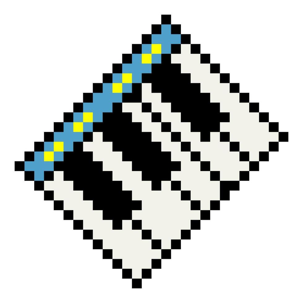 keyboard instrument piano with pixel art style vector