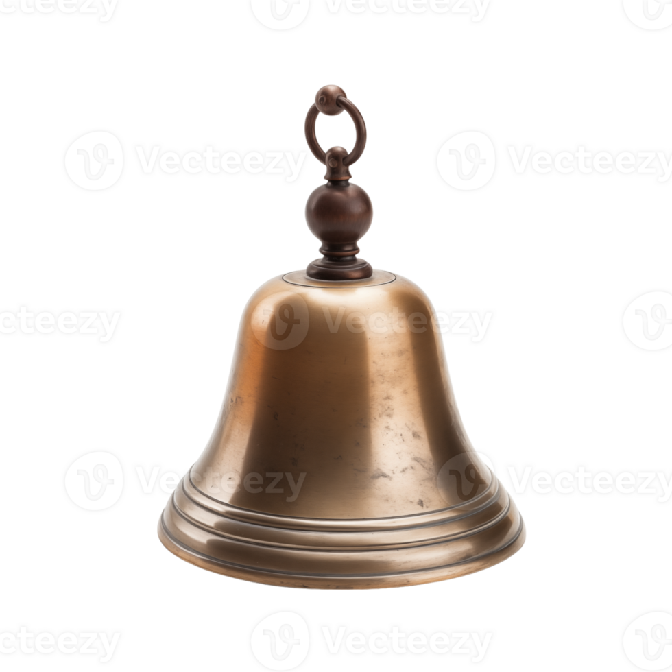 Hand bell isolated on transparent background png