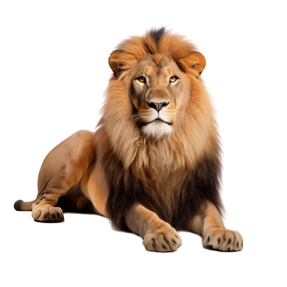 Lion isolated on transparent background png