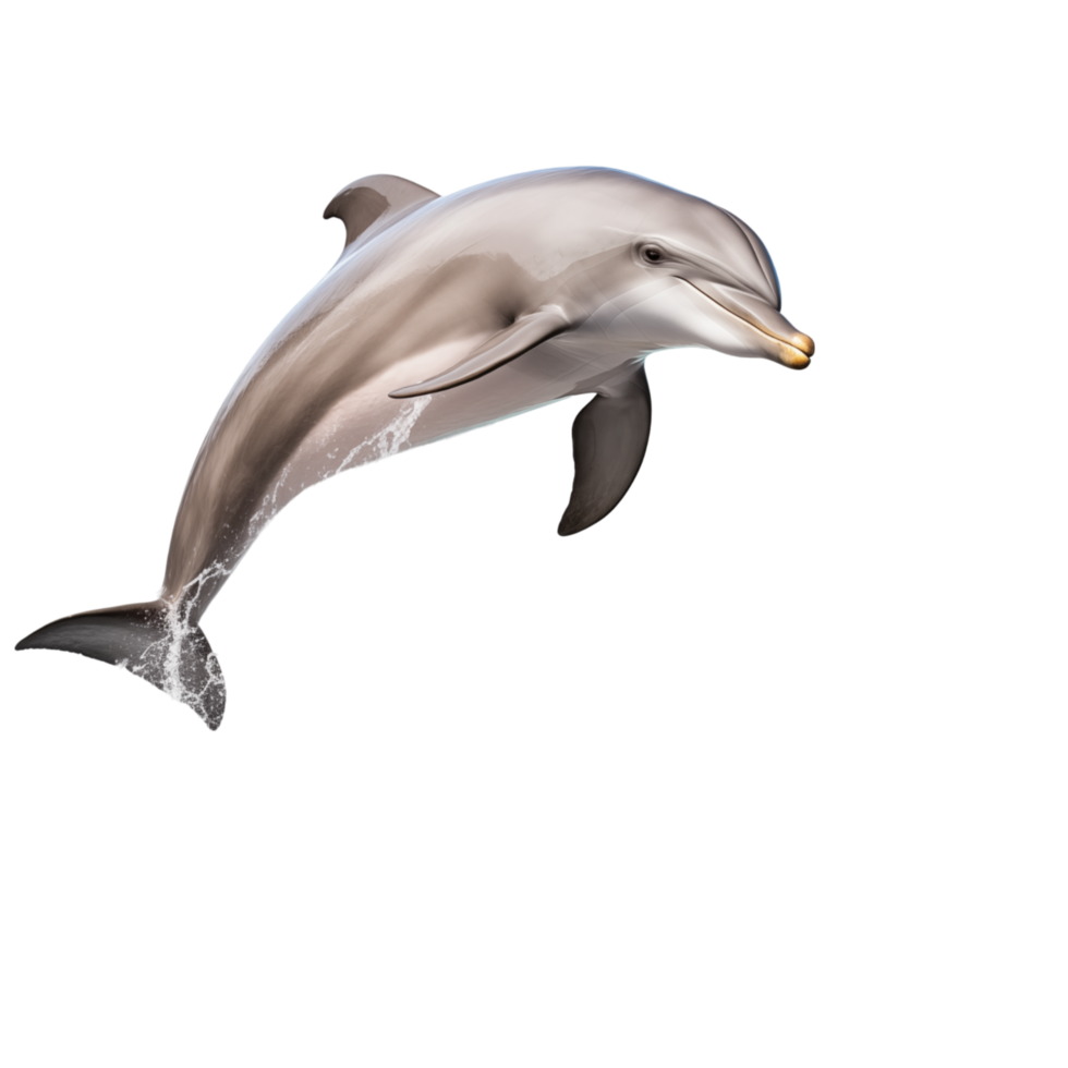 Jumping Dolphin isolated on transparent background png