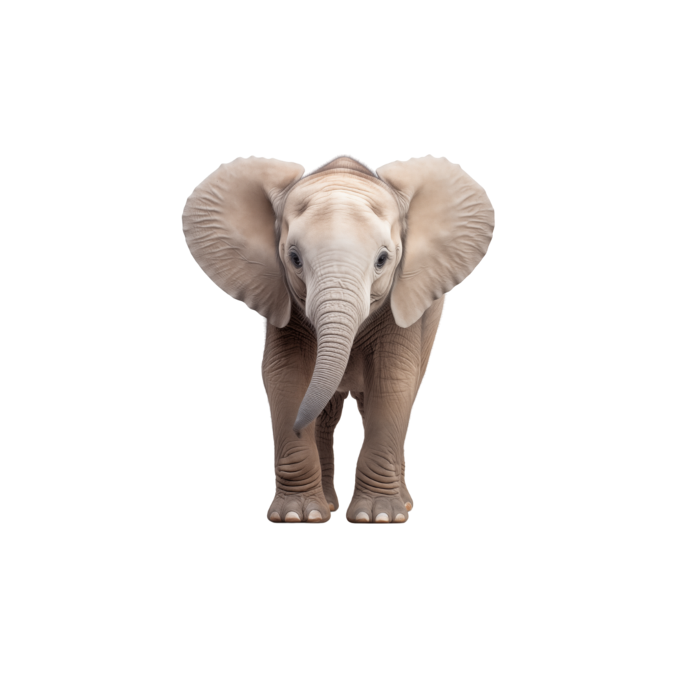 Baby elephant isolated on transparent background png