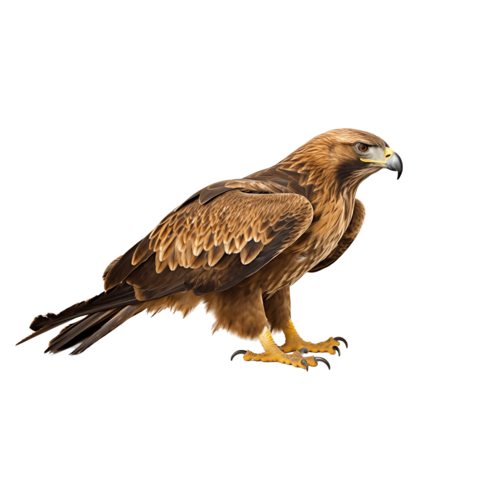 Golden eagle isolated on transparent background png