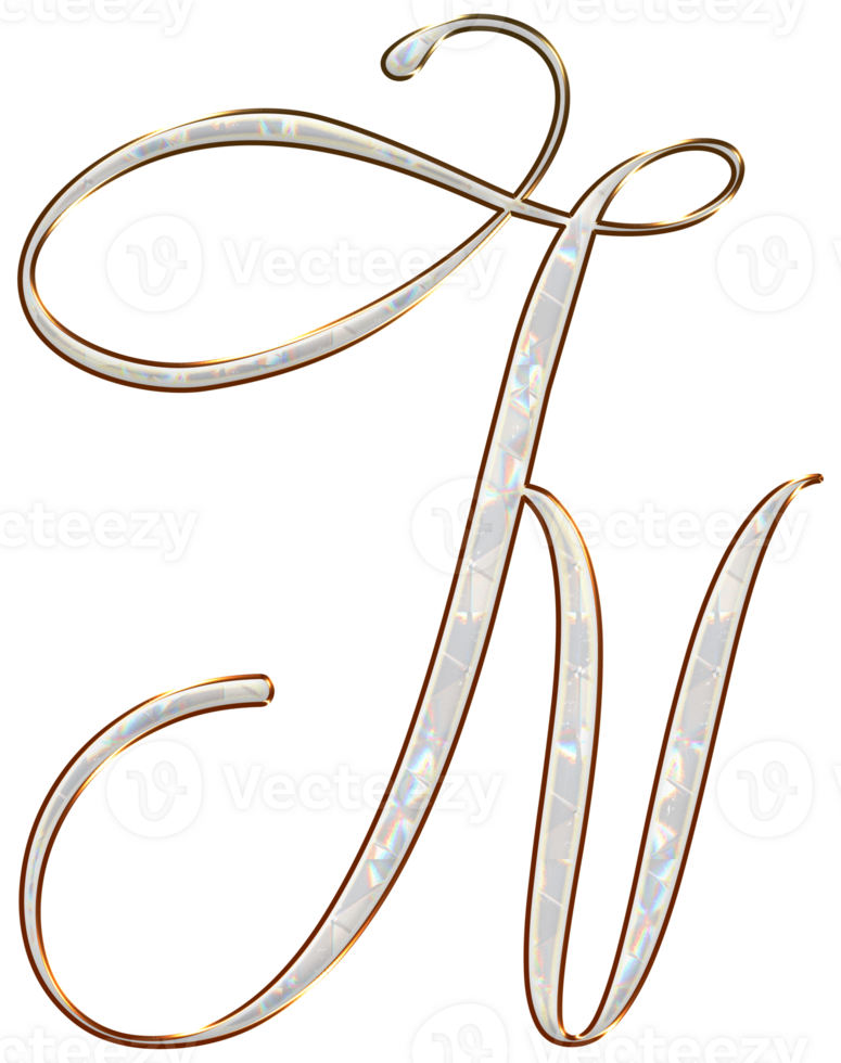 vit holografiska alfabet png