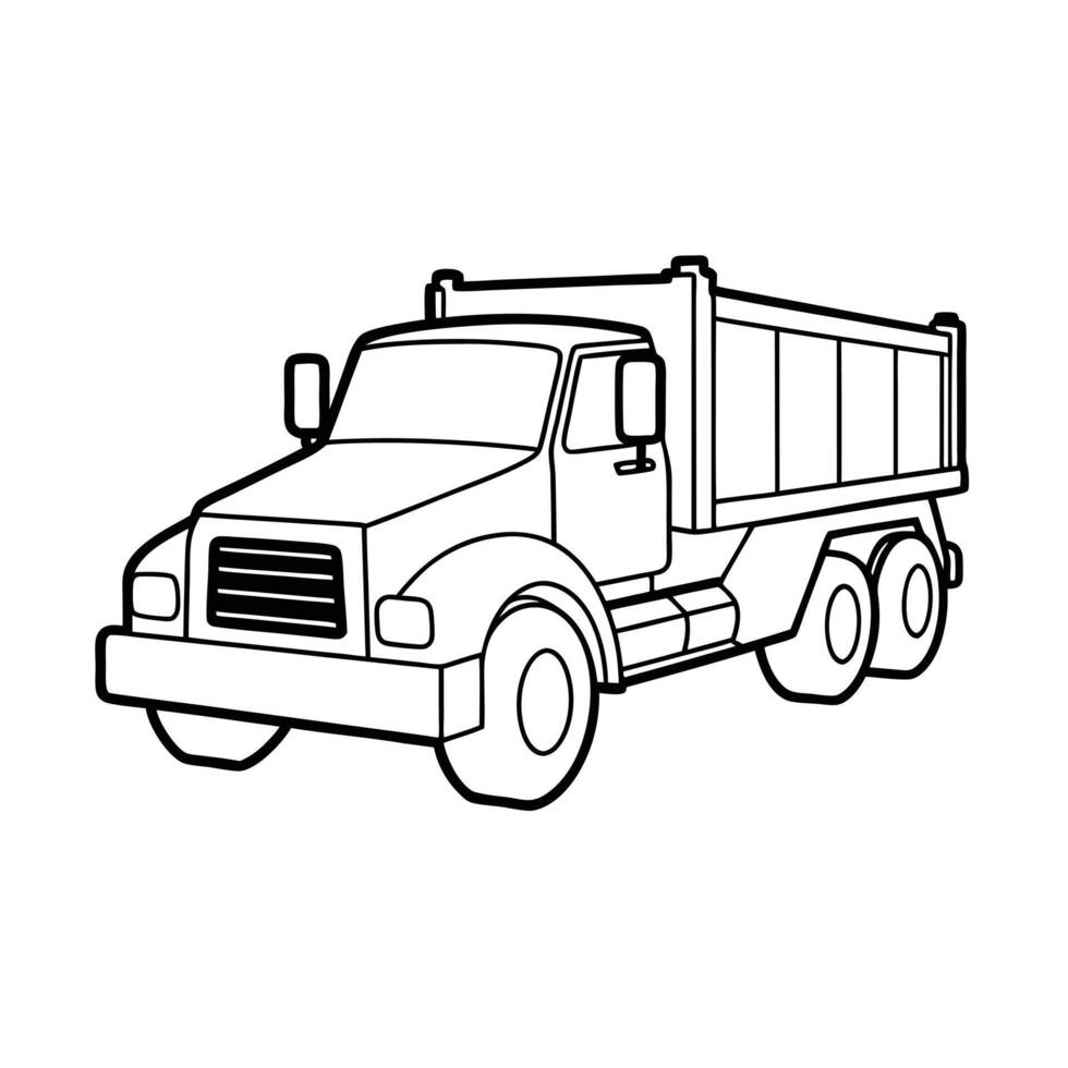 Realistic Truck Illustration vector