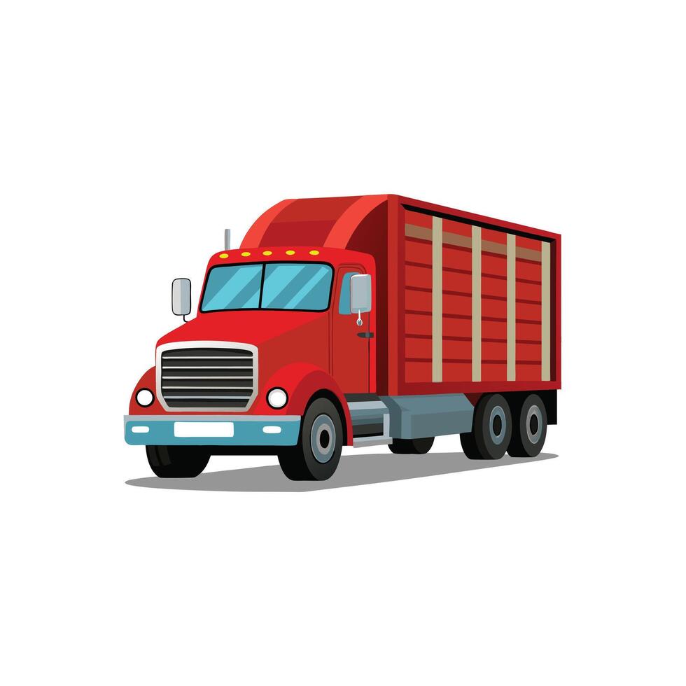 Realistic Truck Illustration vector