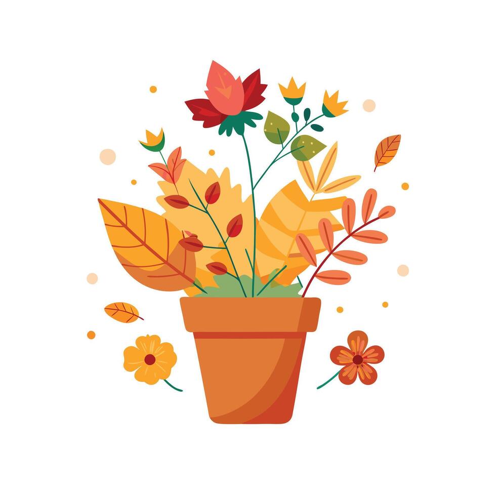 Flowerpot Houseplant Illustration vector