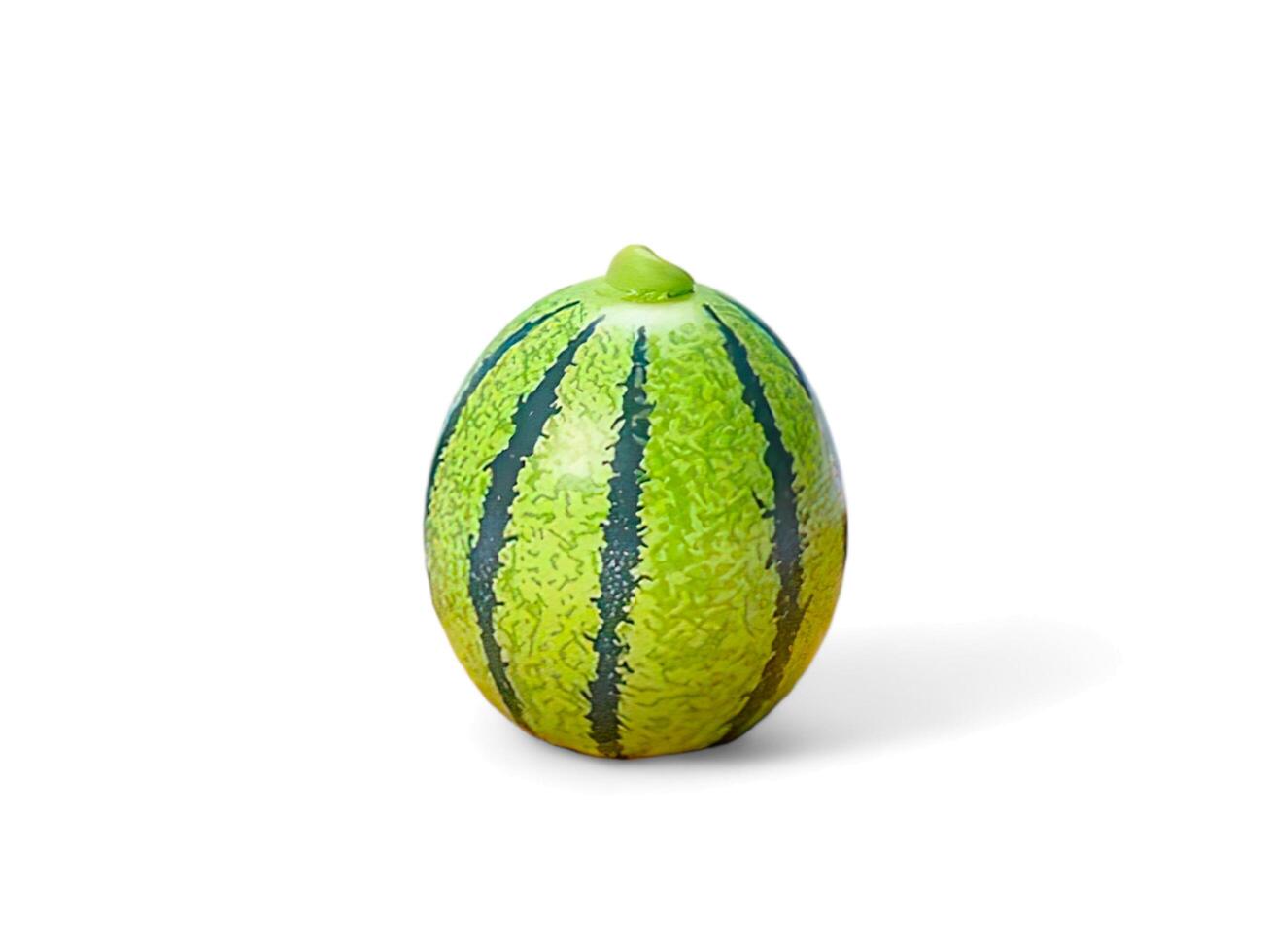 Miniature of watermelon isolated on white photo
