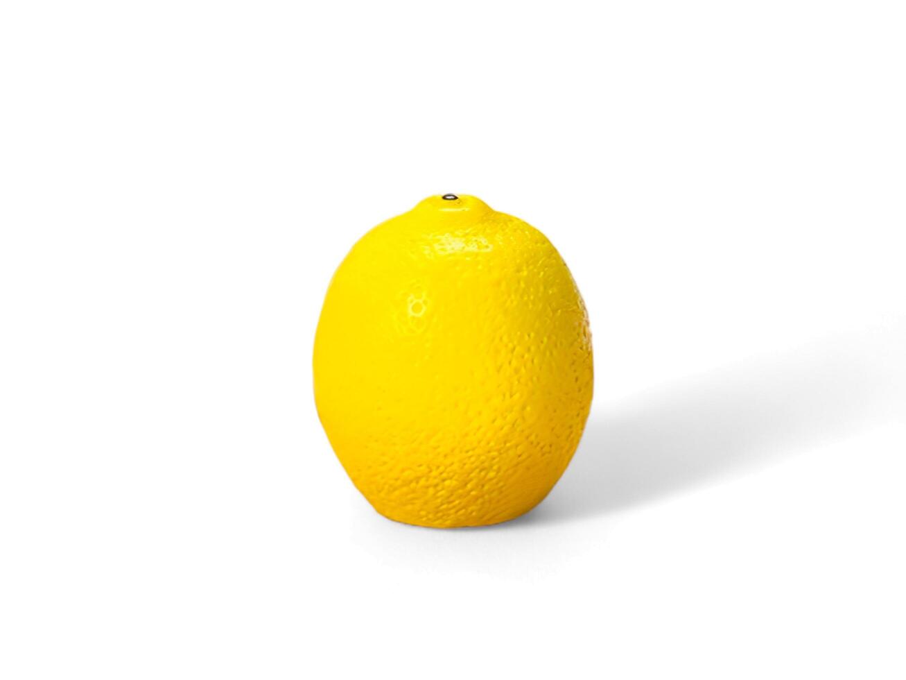 Miniature of lemon isolated on white background photo