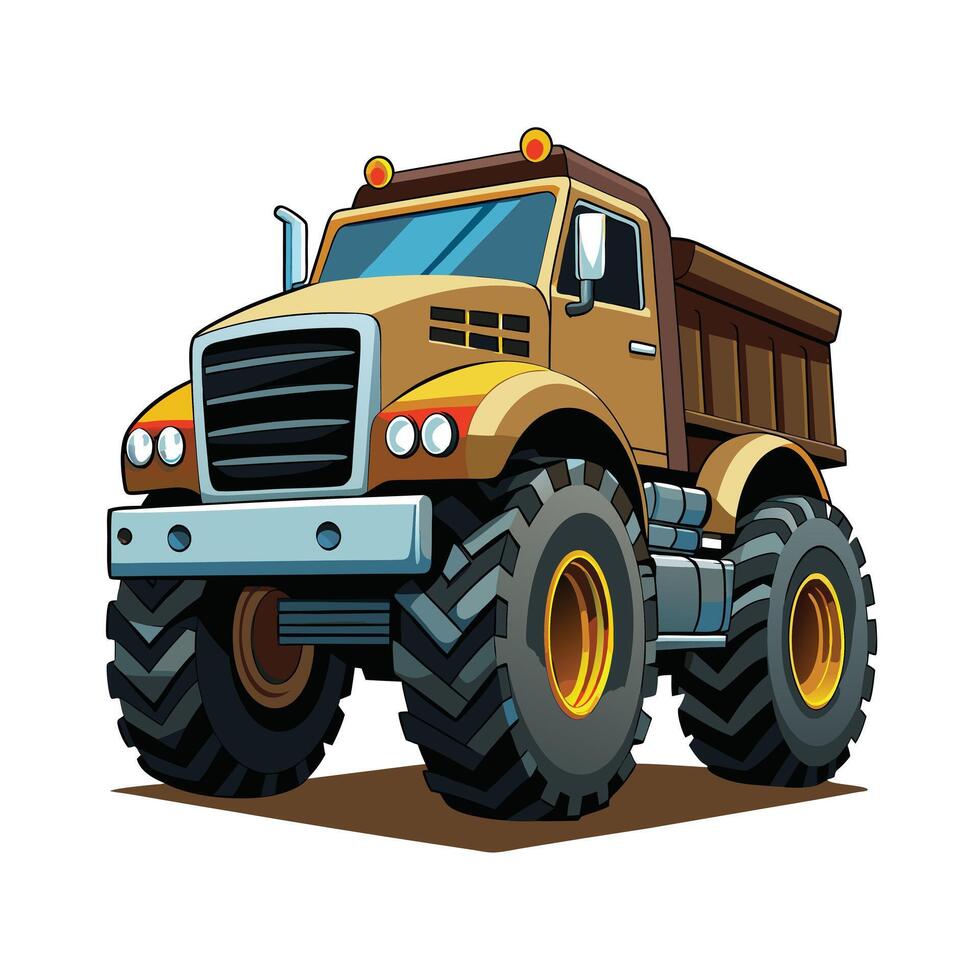 Realistic Truck Illustration vector