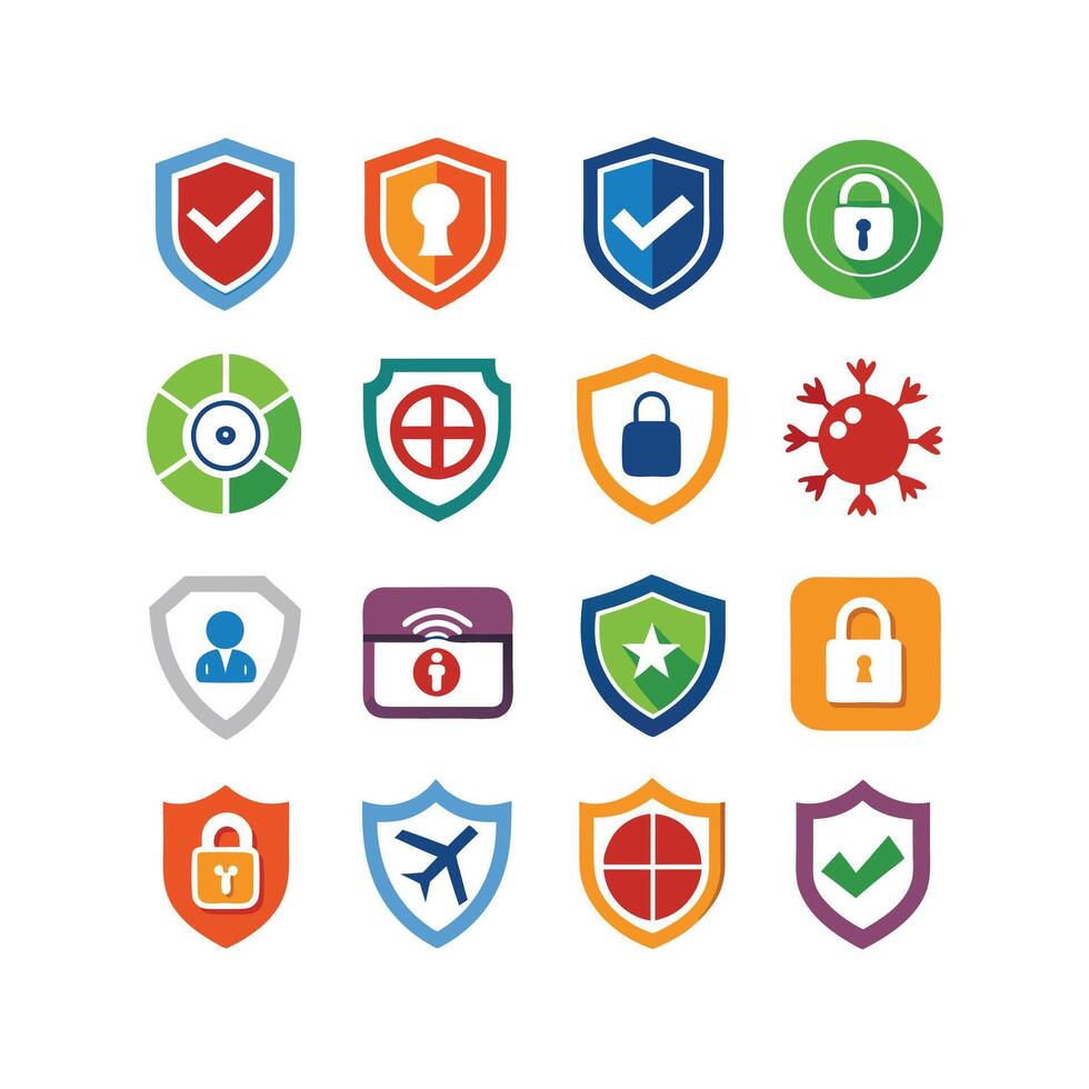 Security Icon Set Collection Illustration vector