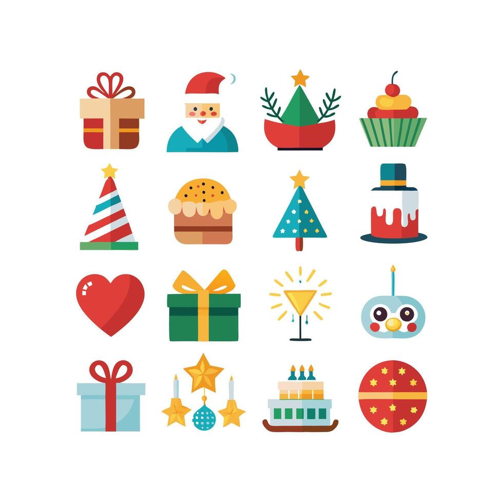 Holiday and Event Icon Set Collection IllustrationHoliday and Event Icon Set Collection Illustration vector