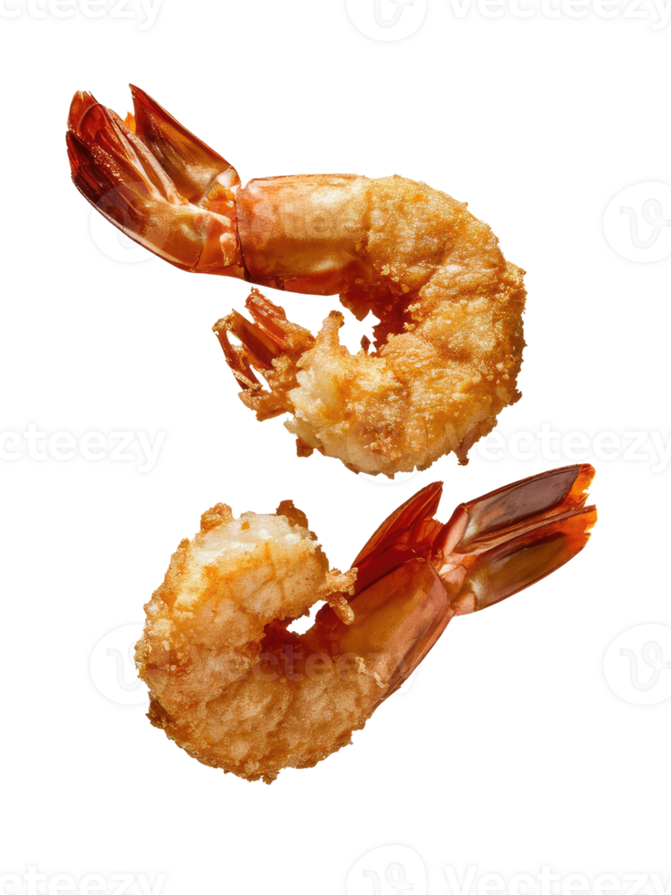 Two Fried Shrimp png