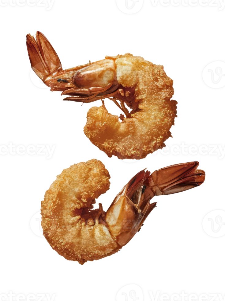 Two Fried Shrimp png