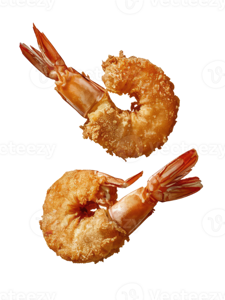 Two Fried Shrimp png