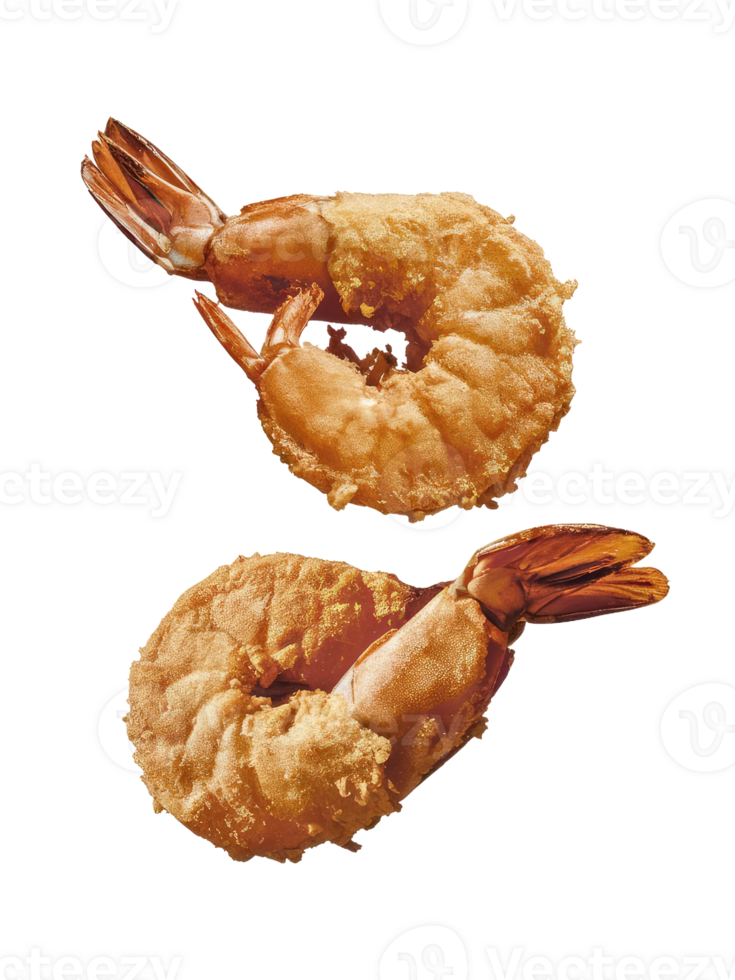 Two Fried Shrimp png