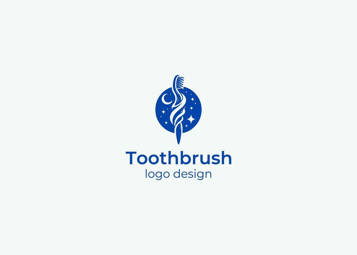 Toothbrush logo, modern logo, simple logo. vector