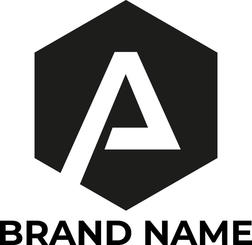 A letter parcel logo design element vector