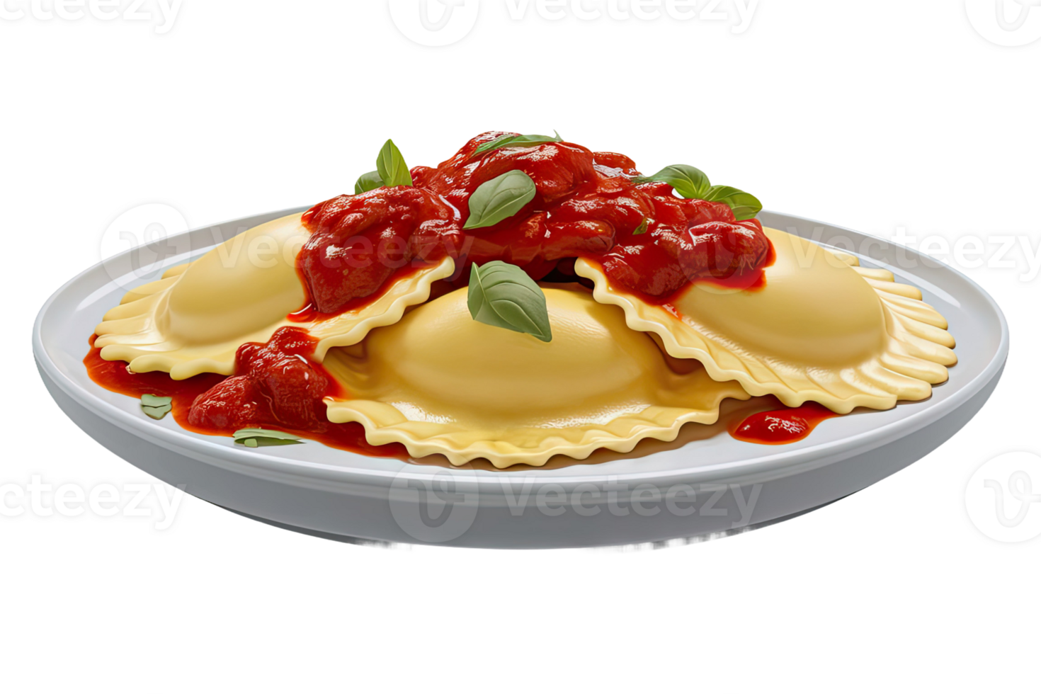 Ravioli with Tomato Sauce png