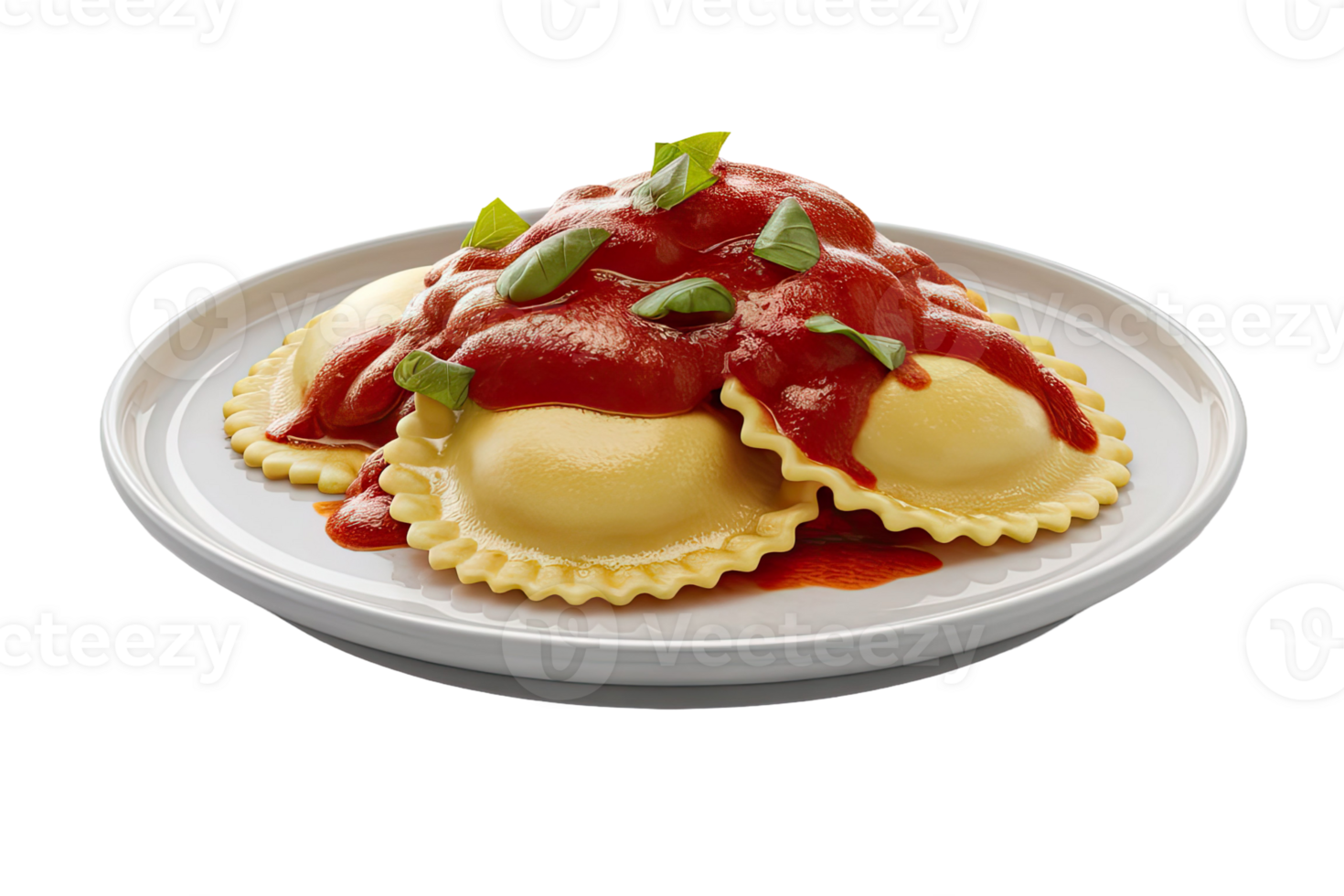 Ravioli with Tomato Sauce png