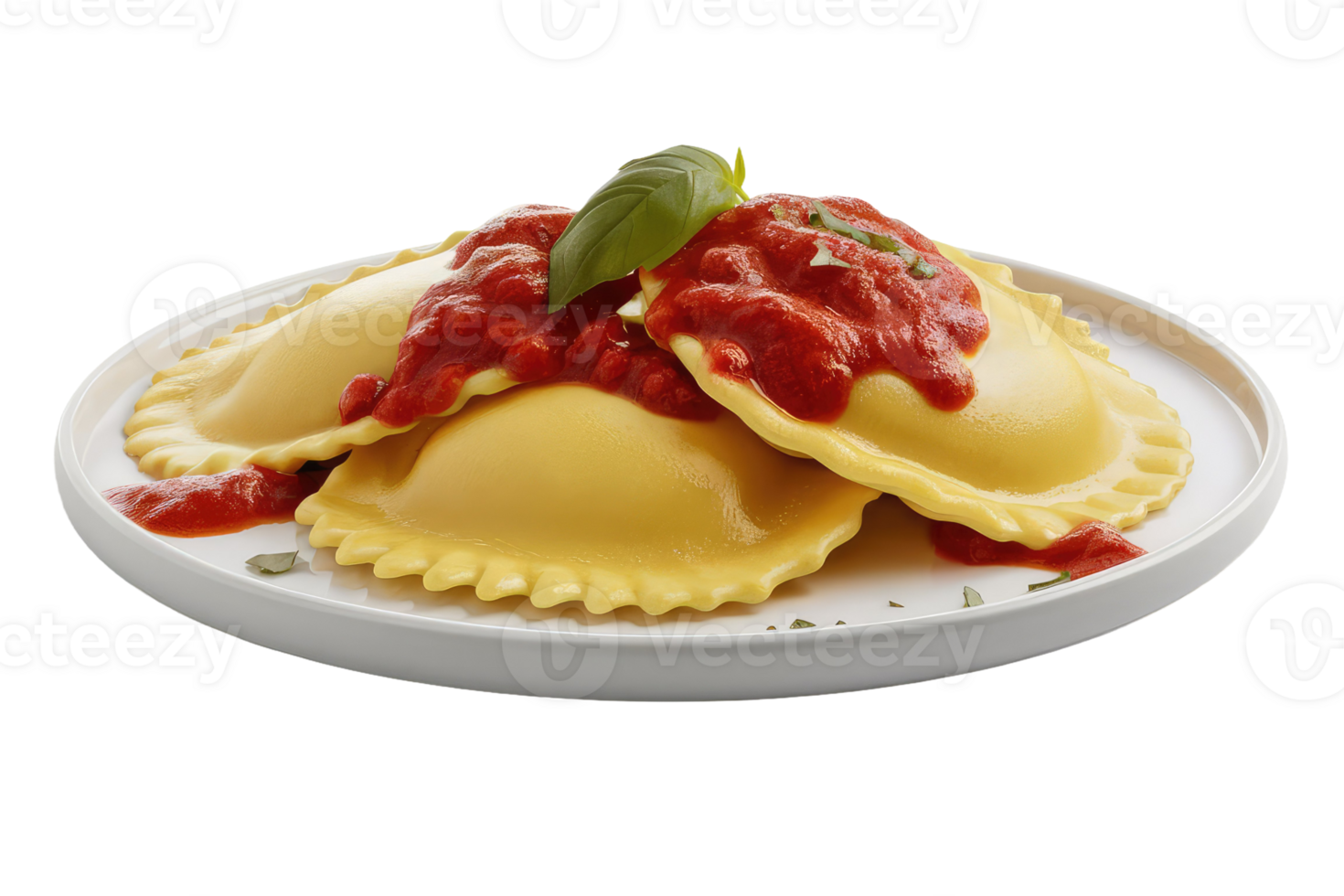 Ravioli with Tomato Sauce png