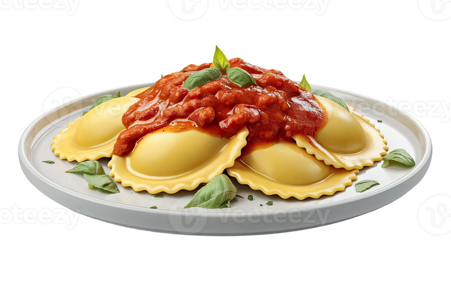 Ravioli with Tomato Sauce png