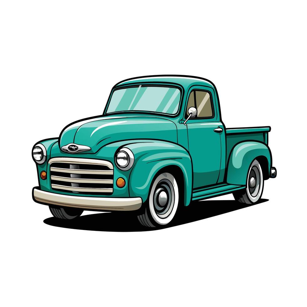 Realistic Truck Illustration vector