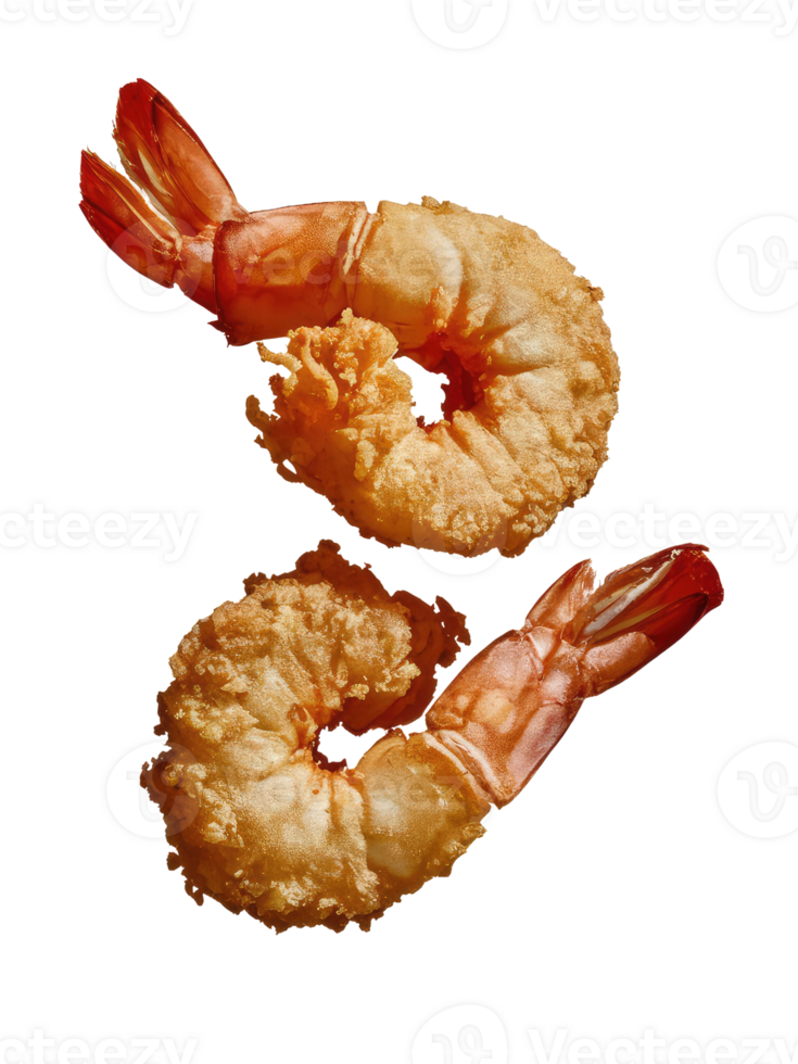 Two Fried Shrimp png