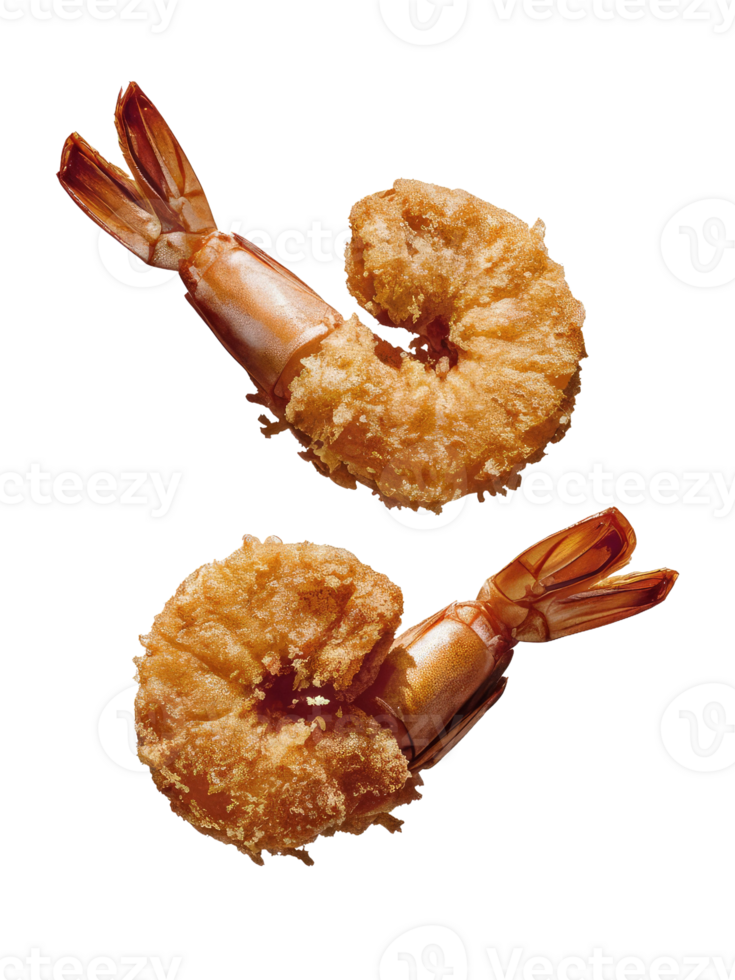 Two Fried Shrimp png