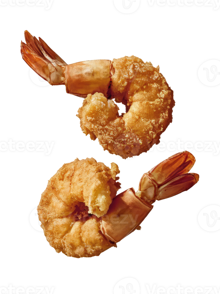 Two Fried Shrimp png