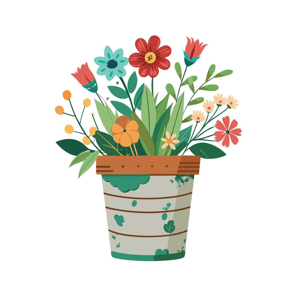 Flowerpot Houseplant Illustration vector