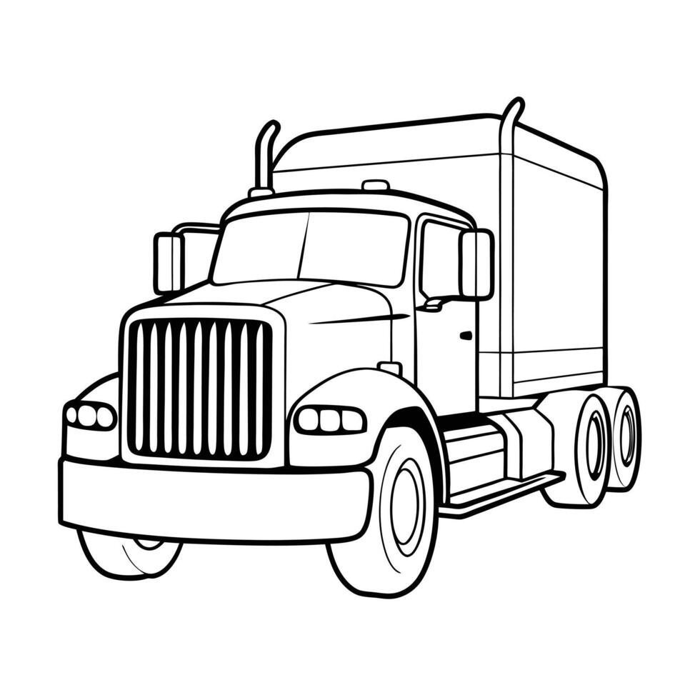 Realistic Truck Illustration vector