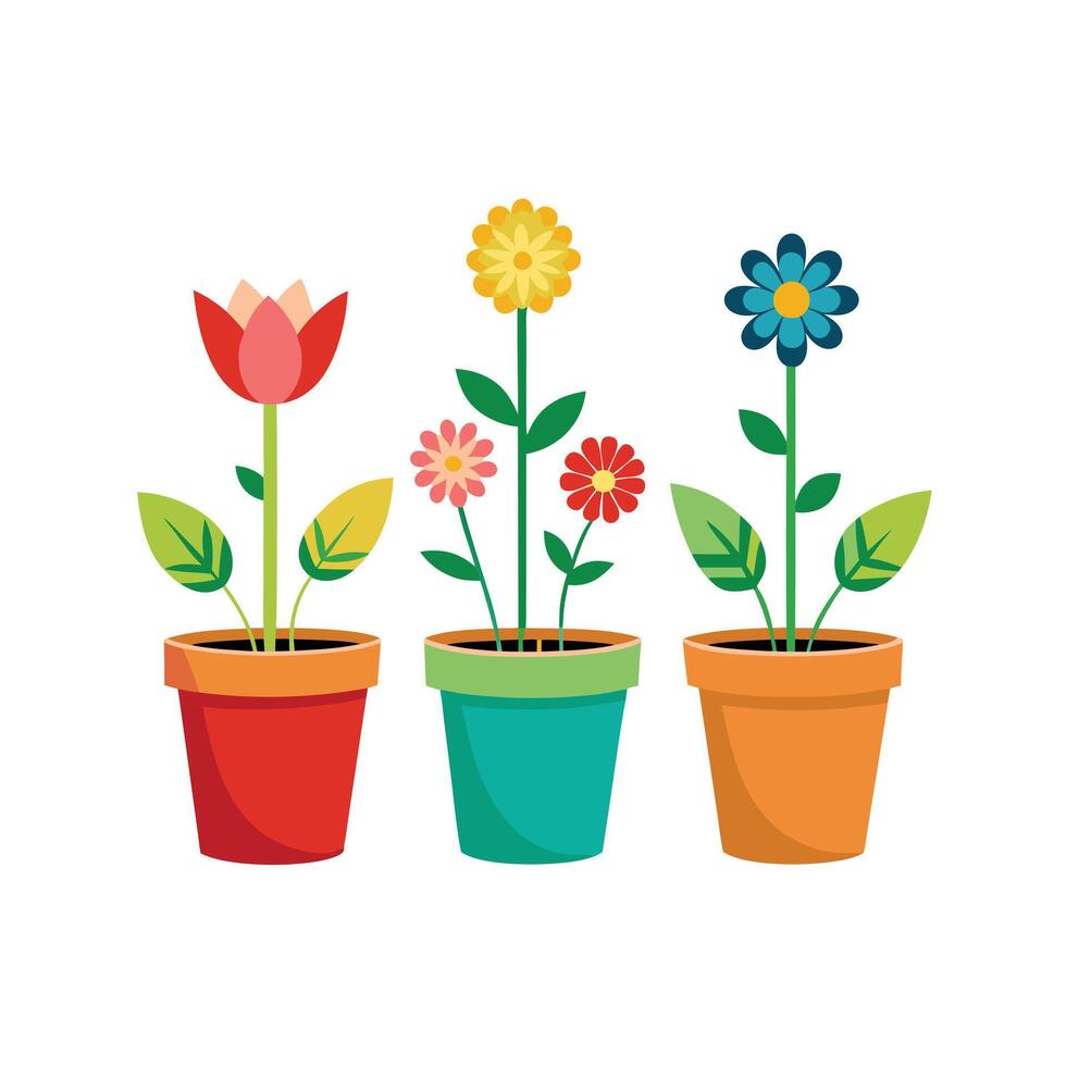 Flowerpot Houseplant Illustration vector