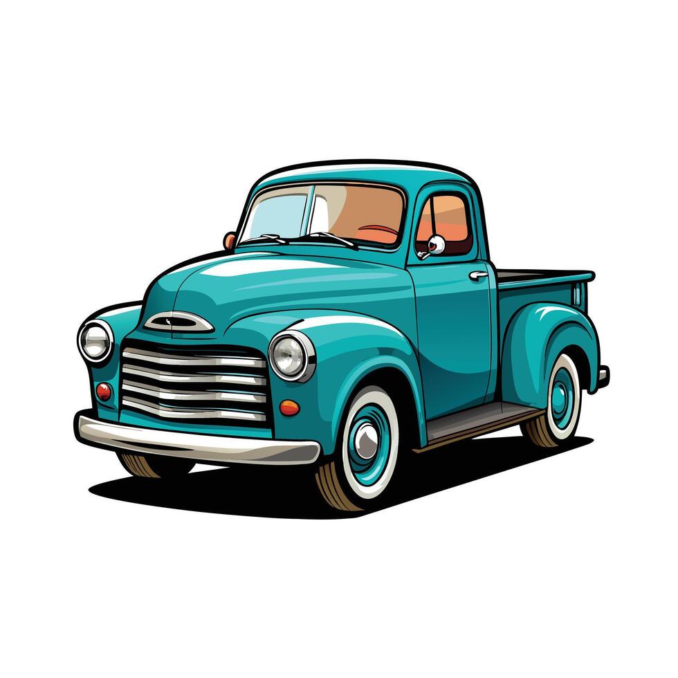 Realistic Truck Illustration vector