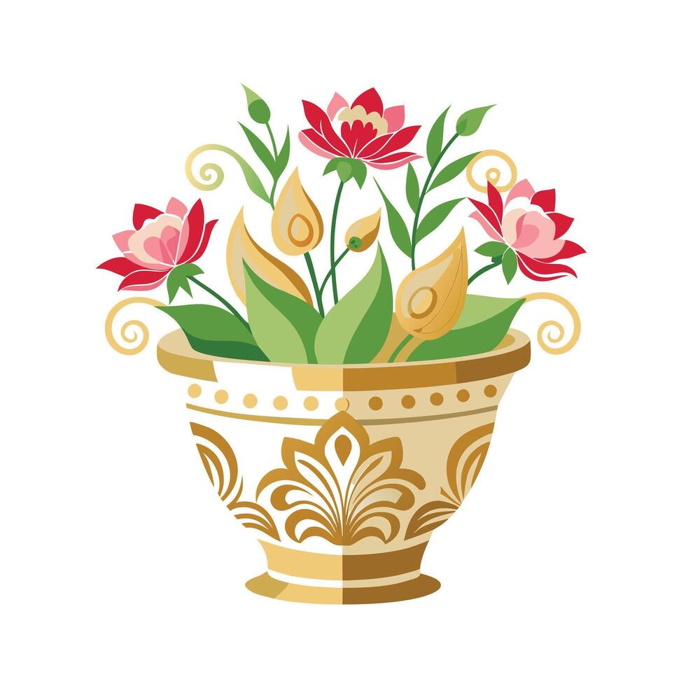 Flowerpot Houseplant Illustration vector