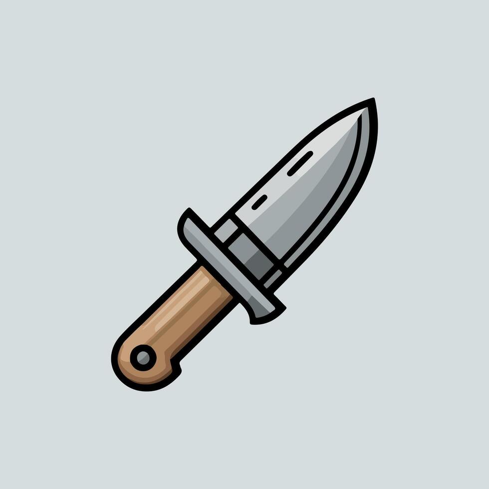 simple Knife icon in glyph style. Pro icon vector