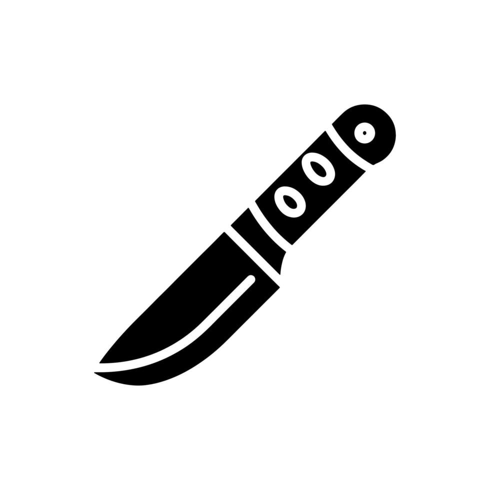 simple Knife icon in glyph style. Pro icon vector