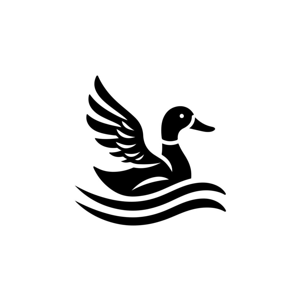 duck silhouettes, Lake Ducks Silhouette, Duck silhouettes, duck collection, various poses, black isolated figures vector