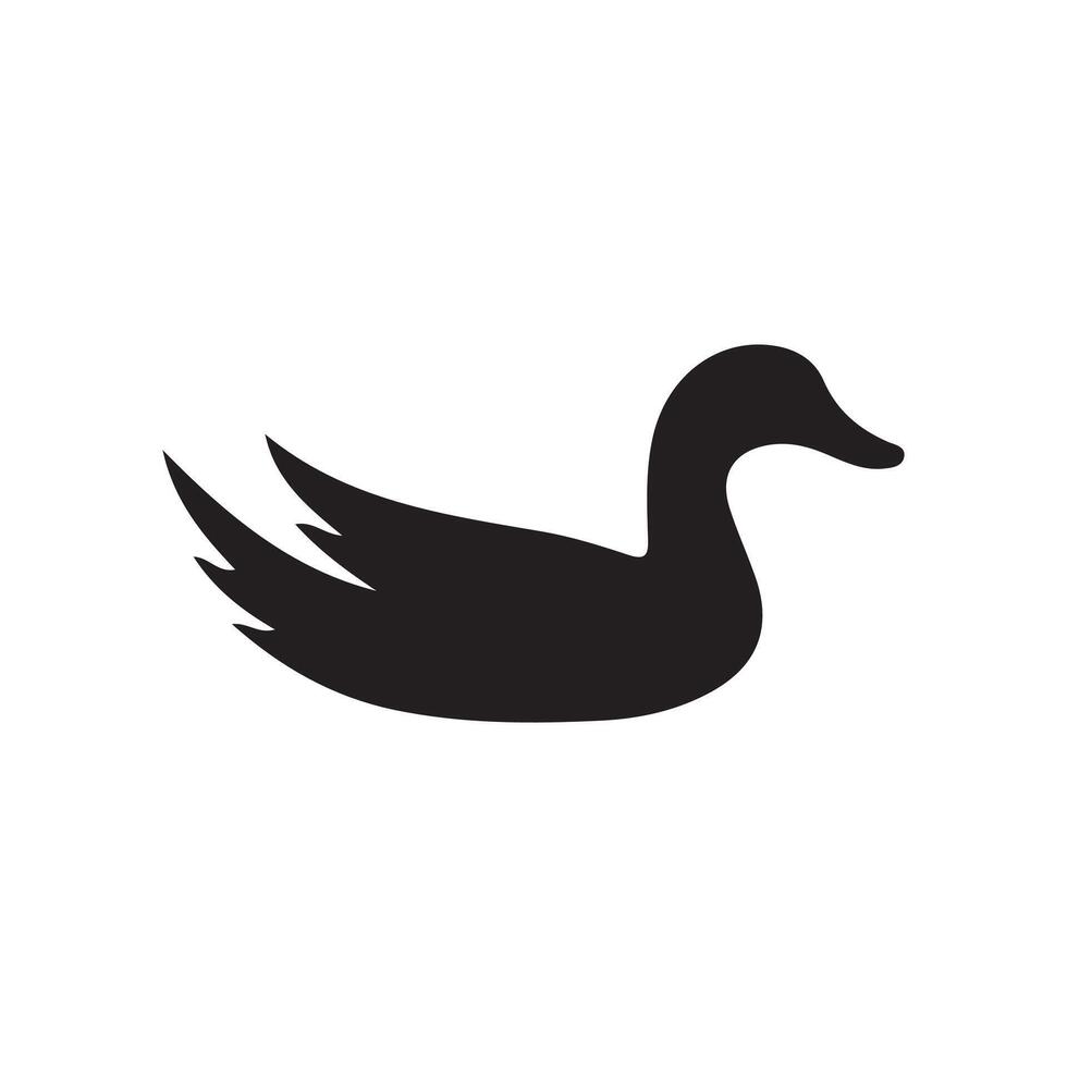 duck silhouettes, Lake Ducks Silhouette, Duck silhouettes, duck collection, various poses, black isolated figures vector