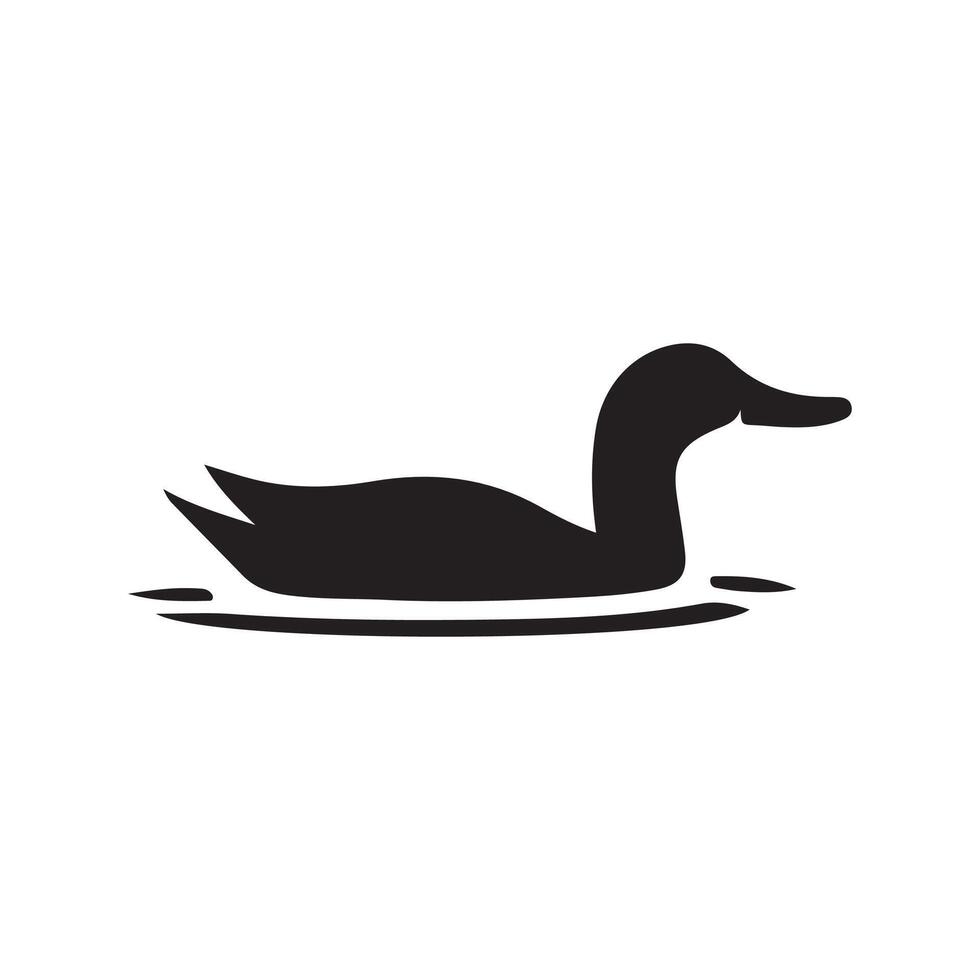 duck silhouettes, Lake Ducks Silhouette, Duck silhouettes, duck collection, various poses, black isolated figures vector