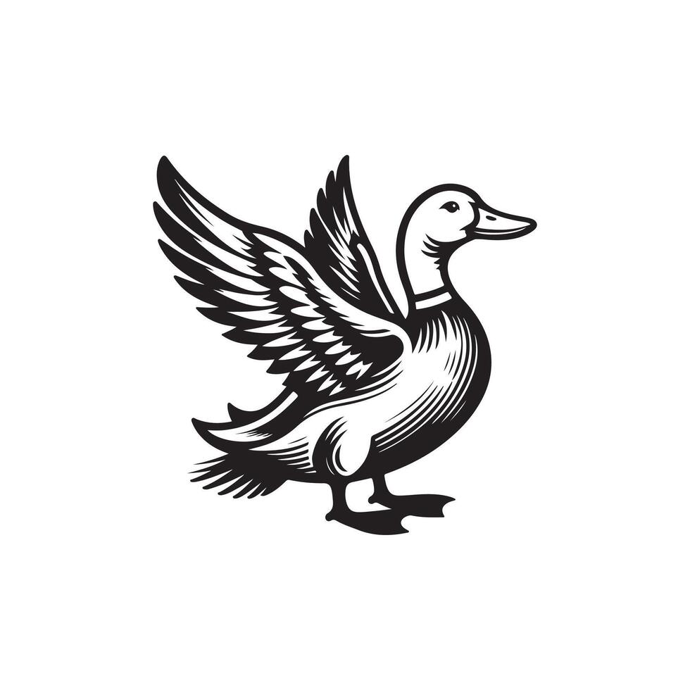 duck silhouettes, Lake Ducks Silhouette, Duck silhouettes, duck collection, various poses, black isolated figures vector