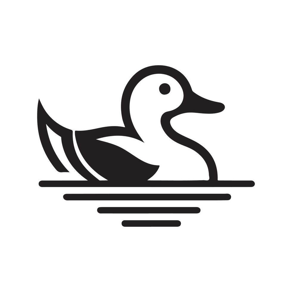 duck silhouettes, Lake Ducks Silhouette, Duck silhouettes, duck collection, various poses, black isolated figures vector