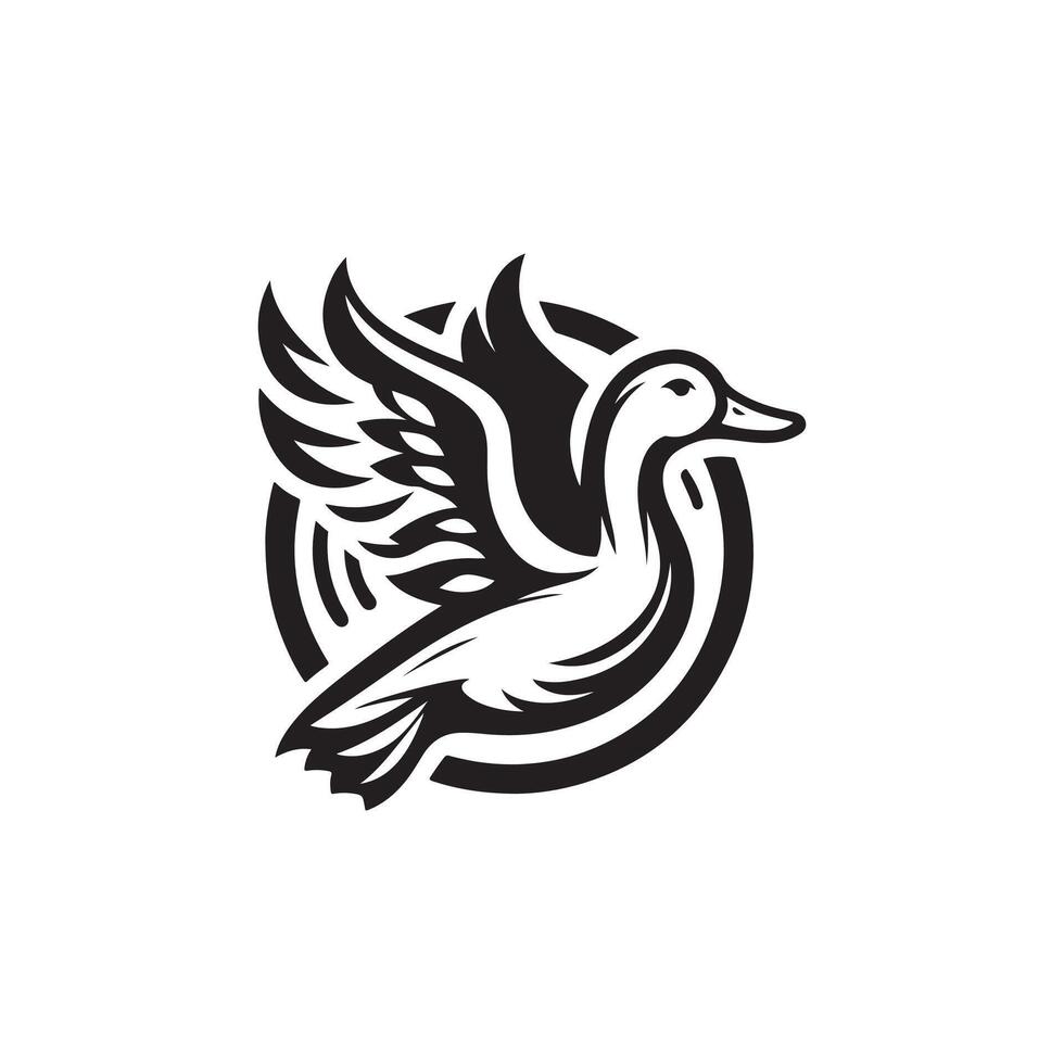 duck silhouettes, Lake Ducks Silhouette, Duck silhouettes, duck collection, various poses, black isolated figures vector
