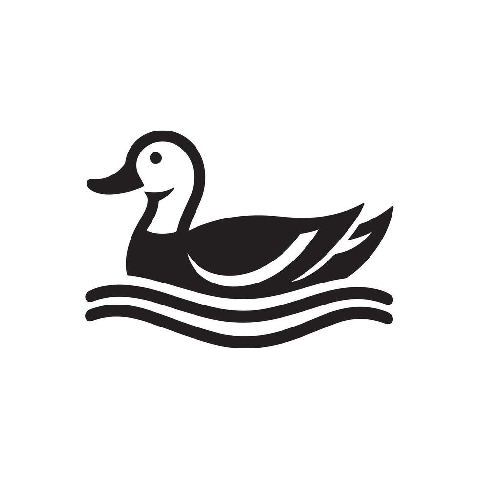 duck silhouettes, Lake Ducks Silhouette, Duck silhouettes, duck collection, various poses, black isolated figures vector