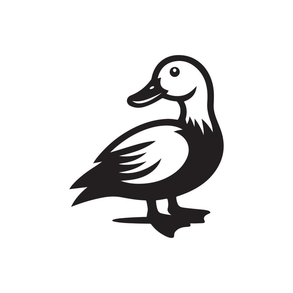 duck silhouettes, Lake Ducks Silhouette, Duck silhouettes, duck collection, various poses, black isolated figures vector