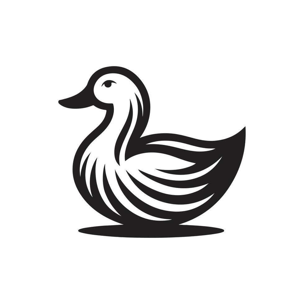 duck silhouettes, Lake Ducks Silhouette, Duck silhouettes, duck collection, various poses, black isolated figures vector